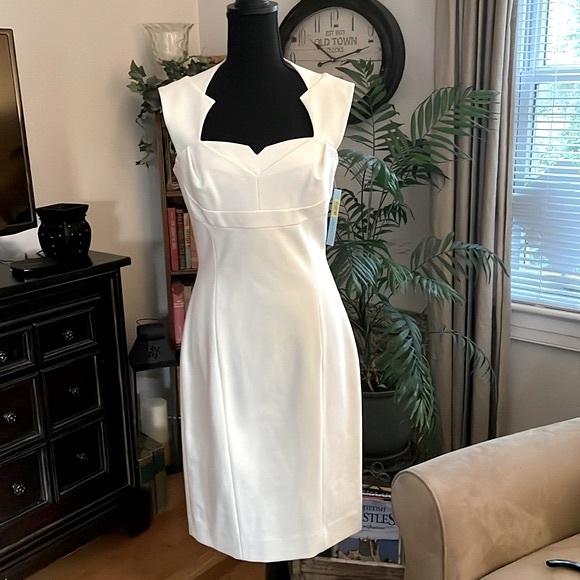 ANTONIO MELANI Dresses Womens Cream Colored Dress Poshmark